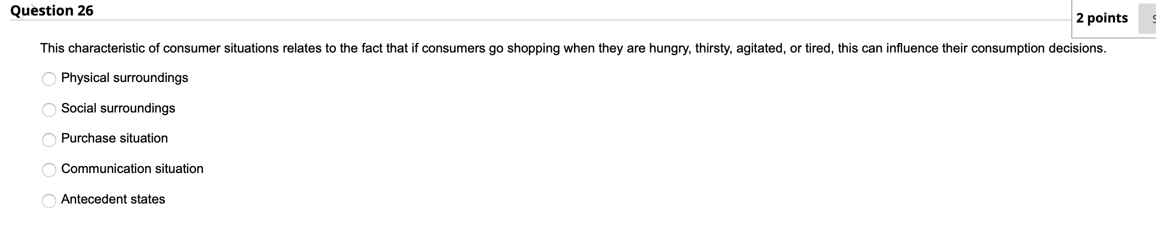 Question 29 2 points When consumers make