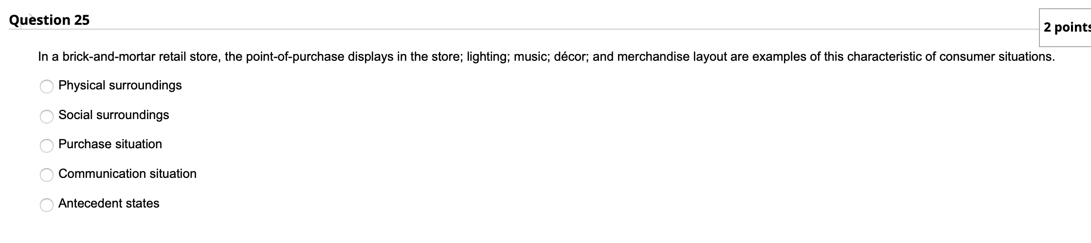 Question 29 2 points When consumers make