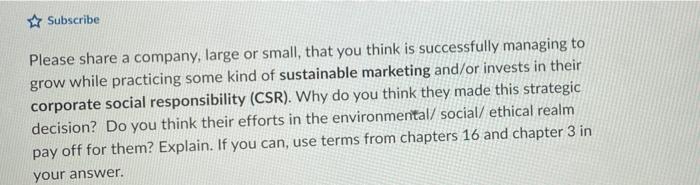 Subscribe Please share a company, large or small,