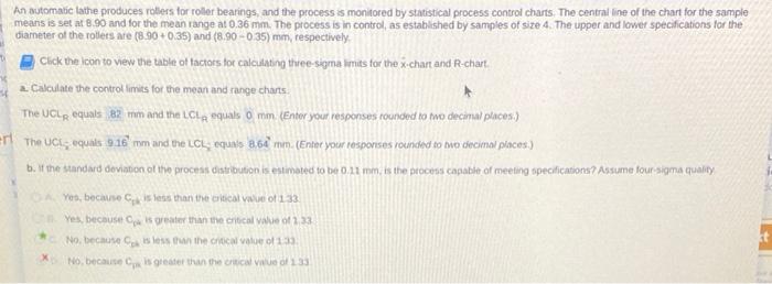 An automatic lathe produces rollers for roller