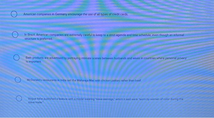 marketing Which example best demonstrates a