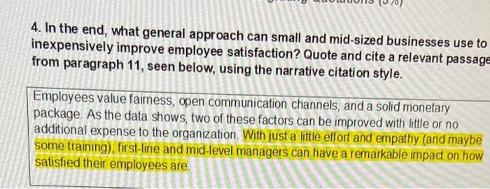 4. In the end, what general approach can small