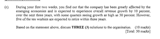 During your first two weeks, you find out that