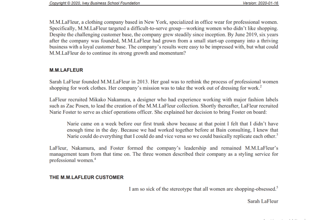 What are the key differences between MM Lafleur's