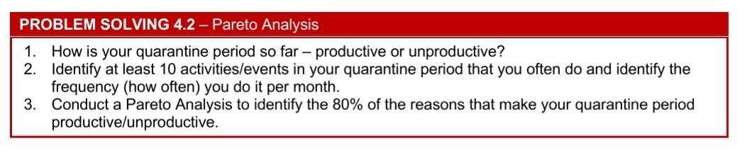 All situational or application problems will be