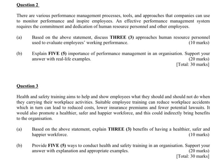 human resources management. help plz Question 2