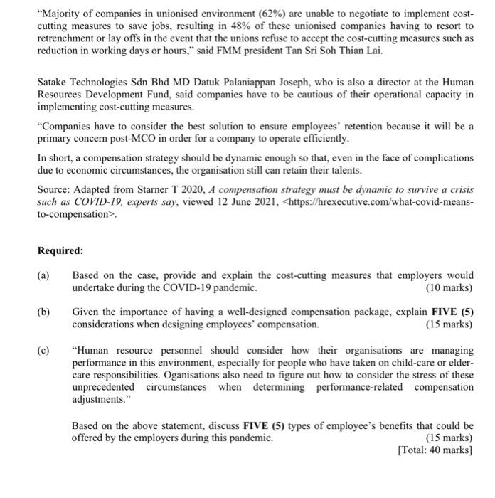 human resources management A Compensation