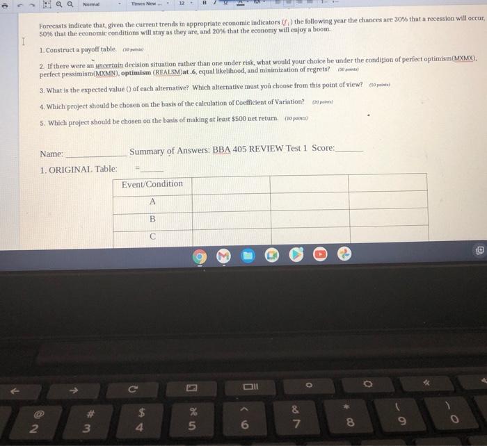 please answer this on a computer not on paper and
