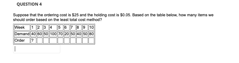Could you please answer this question # 4 with