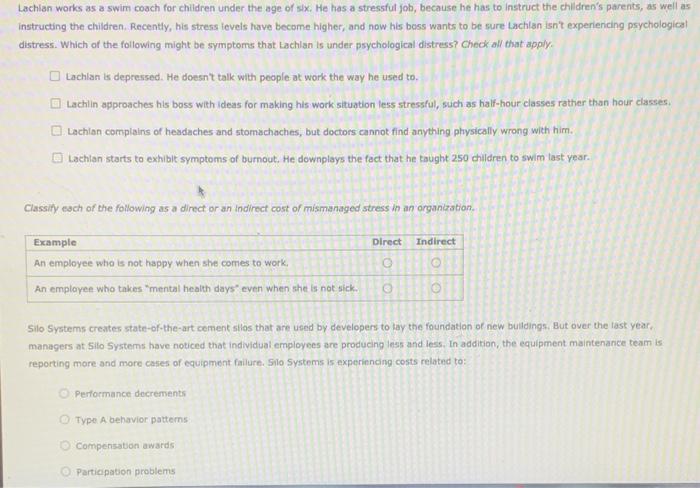 Lachlan works as a swim coach for children under