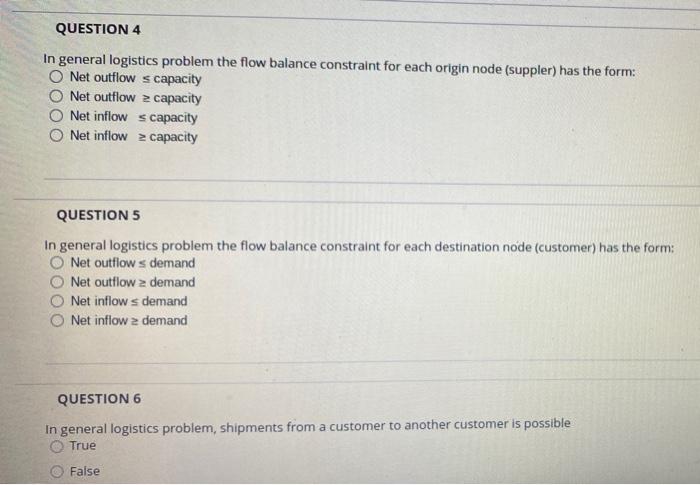 Can someone help with these questions QUESTION 4