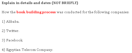 Explain in details and dates (NOT BRIEFLY) How