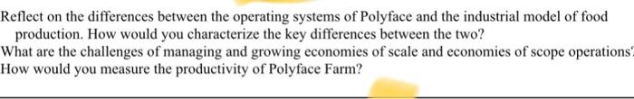 Polyface :The farm of many faces Reflect on the
