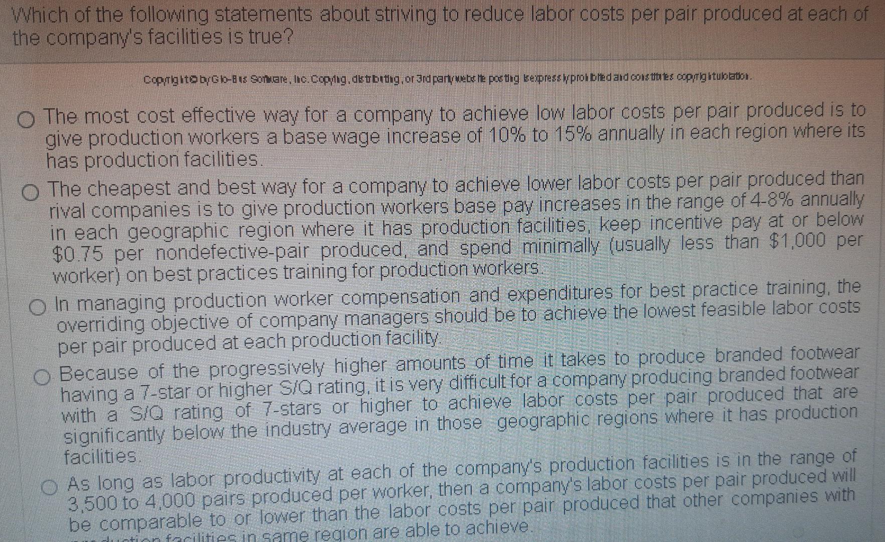 Which of the following statements about striving