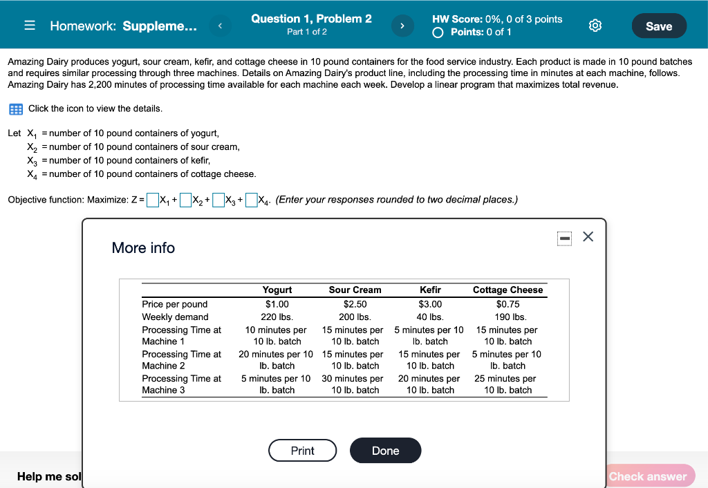 = Homework: Suppleme... Question 1, Problem 2