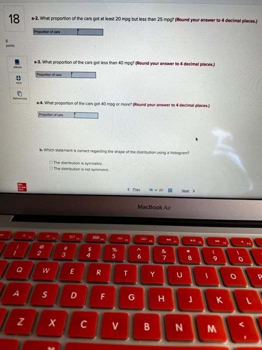 Help 18 A researcher conducts a mileage economy