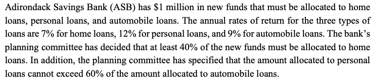 Adirondack Savings Bank (ASB) has $1 million in