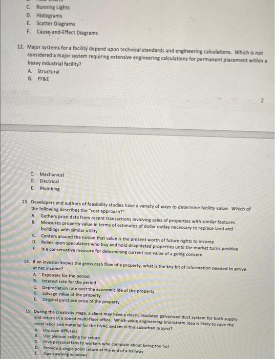 1. When working on a FAST diagram for a town