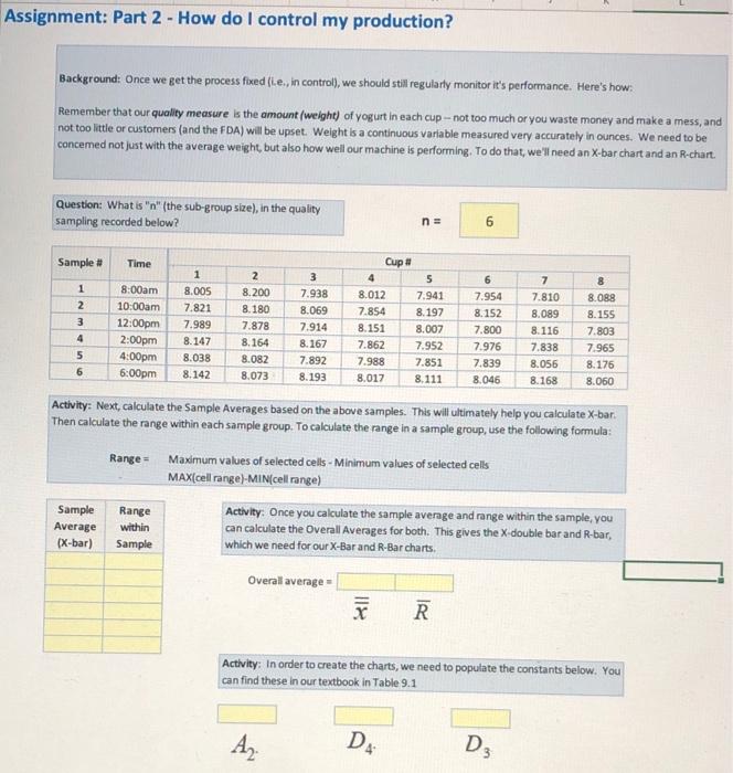 Assignment: Part 2 - How do I control my