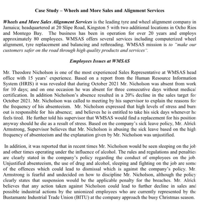 Case Study - Wheels and More Sales and Alignment