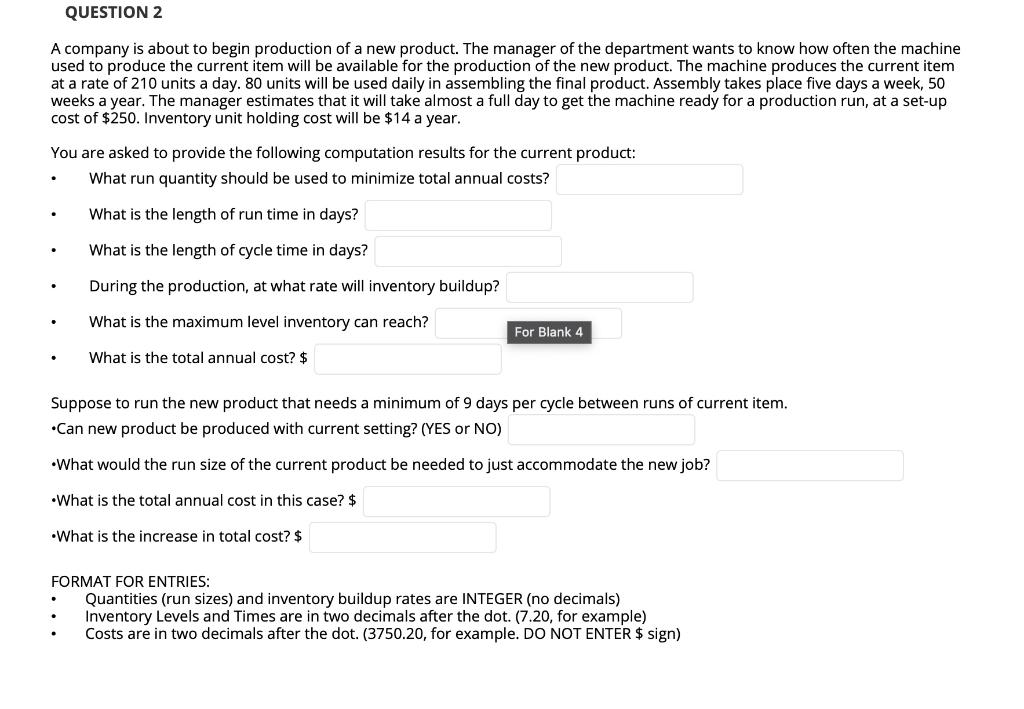 Please how to calculate each value step by step.