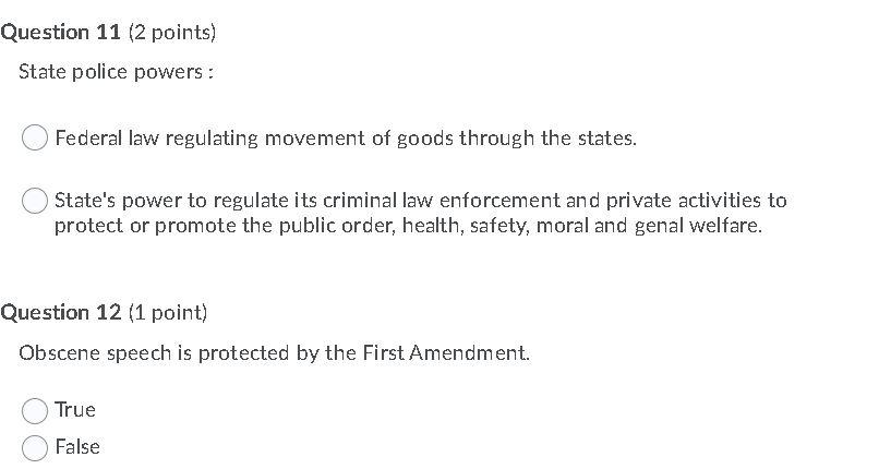 Question 9 (1 point) California State