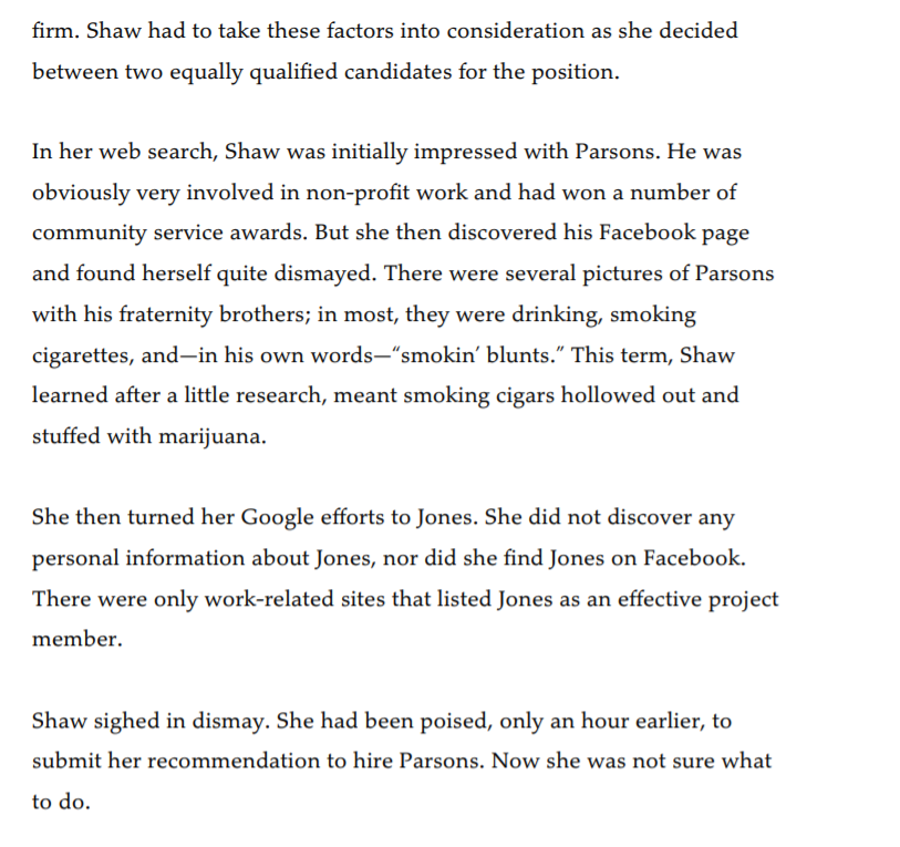 Please read the short case study and help me