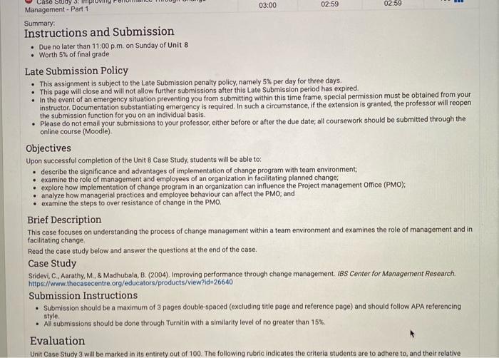Case Study 03:00 02:59 02:59 Management - Part 1