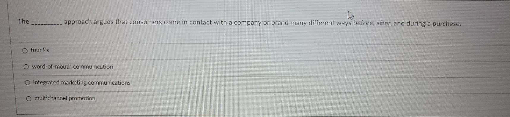 The approach argues that consumers come in