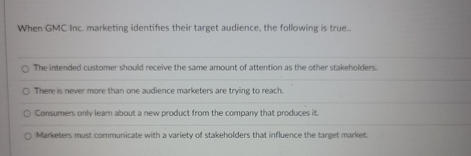 The approach argues that consumers come in