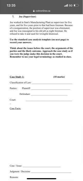 13:35 Il 5G cotronline.ca 7. Joe (Supervisor) Joe