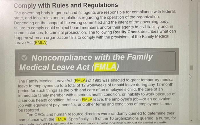 help Review the case study Noncompliance with the