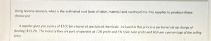 Using reverse like what is the estimated cost um