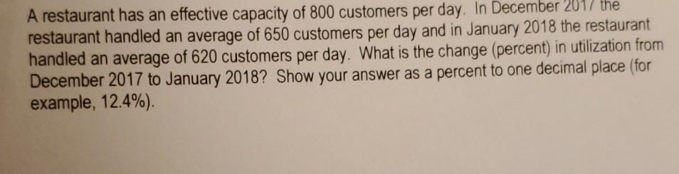 please explain I detail 1. A restaurant has an