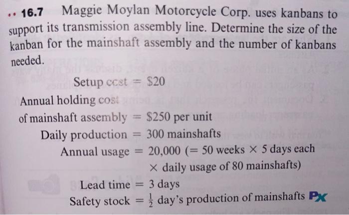 . 16.7 support Maggie Moylan Motorcycle Corp.