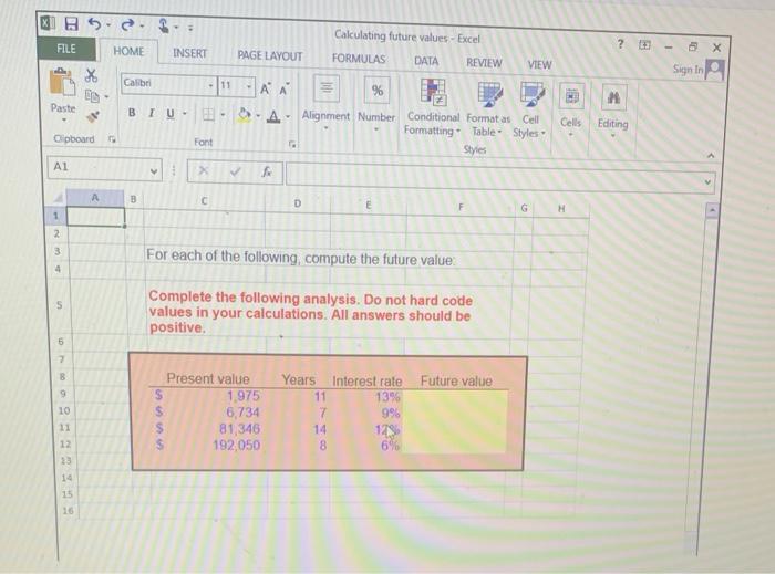 All answers must be entered as a formula Click OK