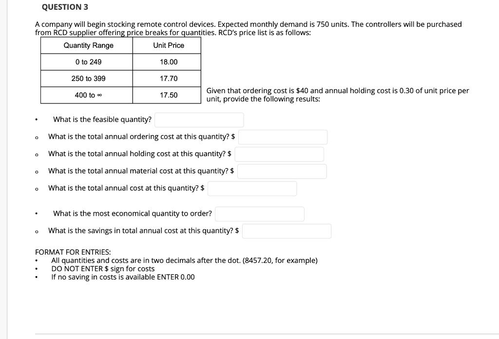 Please how to calculate each value step by step.