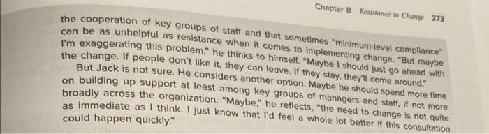 EXERCISE 8.2 Jack's Dilemma LO 8.5 Jack White is