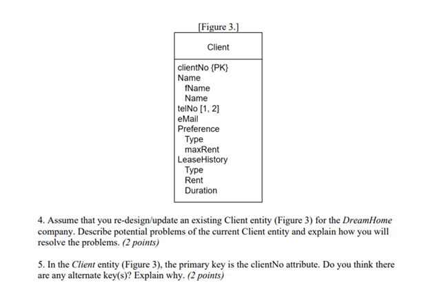 [Figure 3.] Client clientNo (PK) Name fName Name
