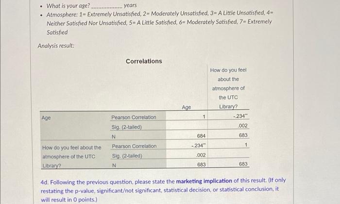 Objective 4: We would like to know if the