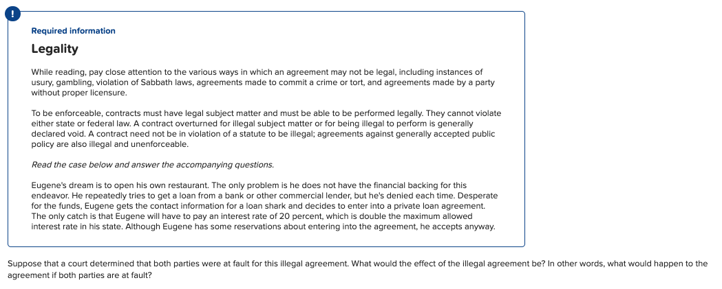 ! Required information Legality While reading,