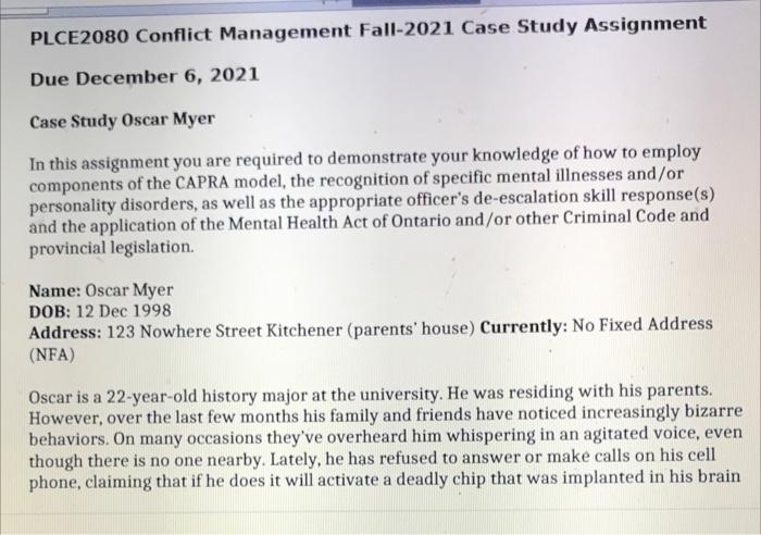 my course is CONFLICT MANAGEMENT PLEASE ANSWER