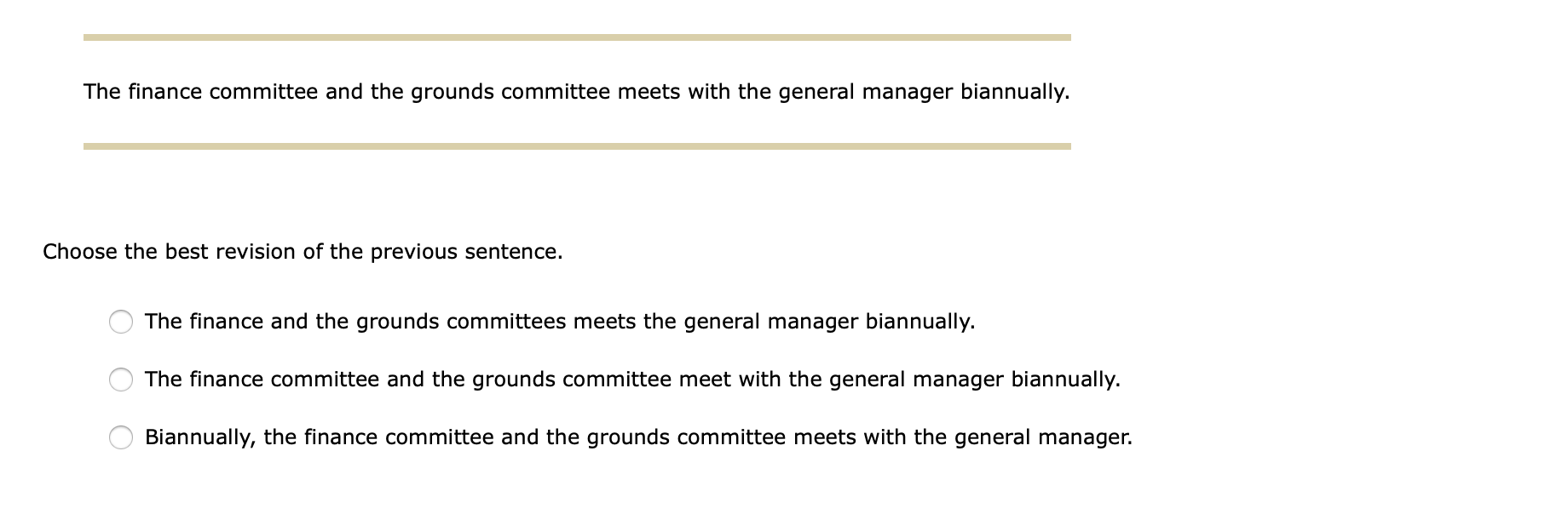 Identify the errors in the following sentences,