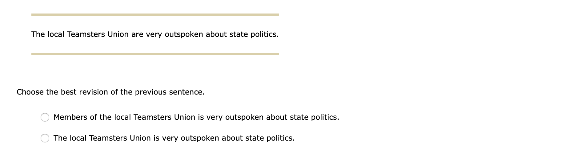 Identify the errors in the following sentences,