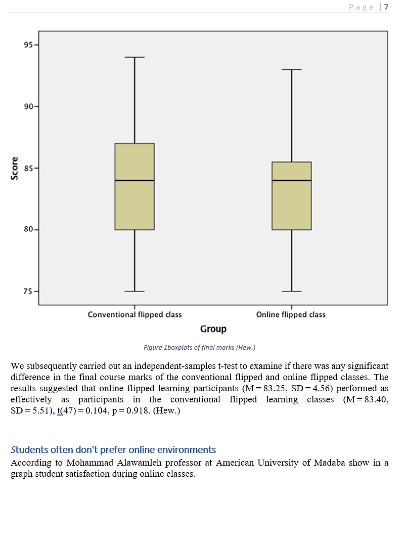 Could someone help me making a conclusion and