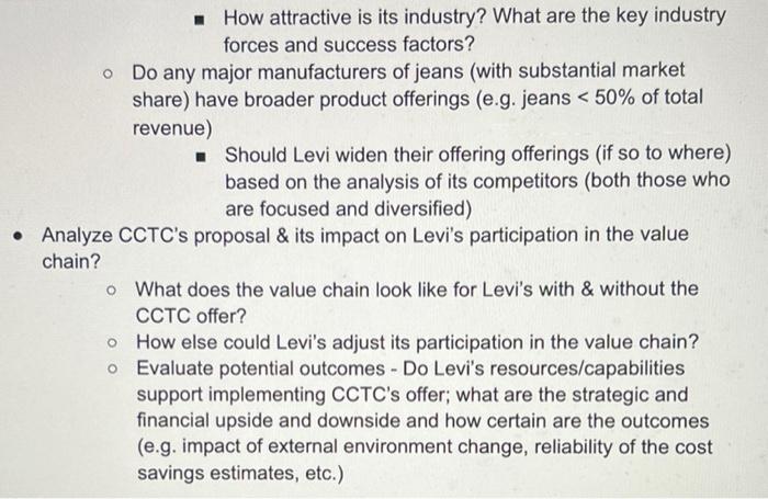 The Levi's Personal Pair Case 2-2: Proposal * 