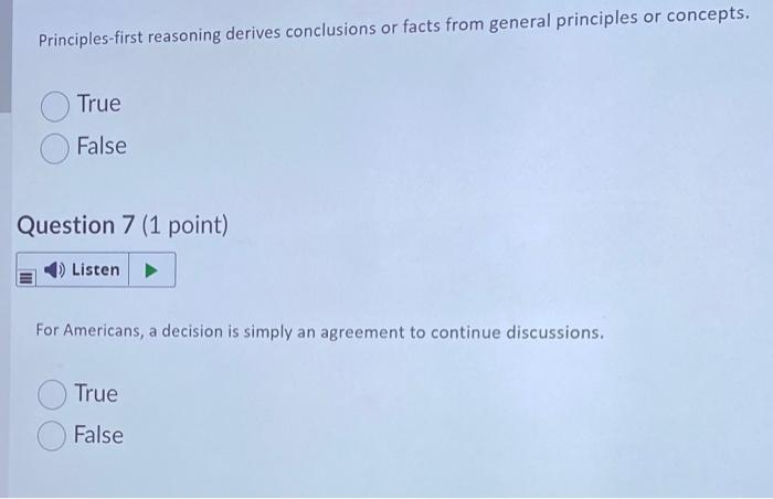 Principles-first reasoning derives conclusions or