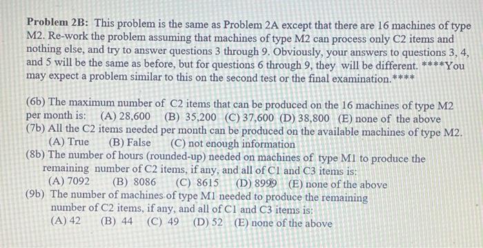 Problem 2A: A company produces two products P1,