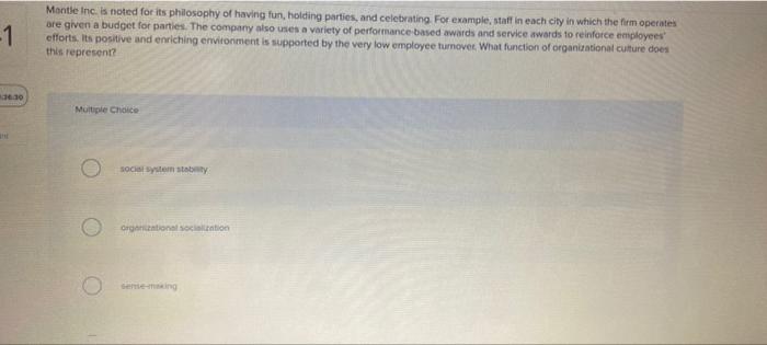 -1 Mantle Inc. is noted for its philosophy of