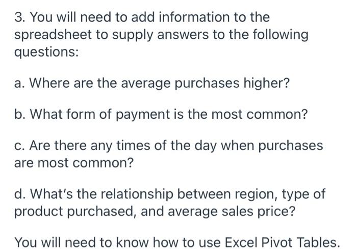 3. You will need to add information to the